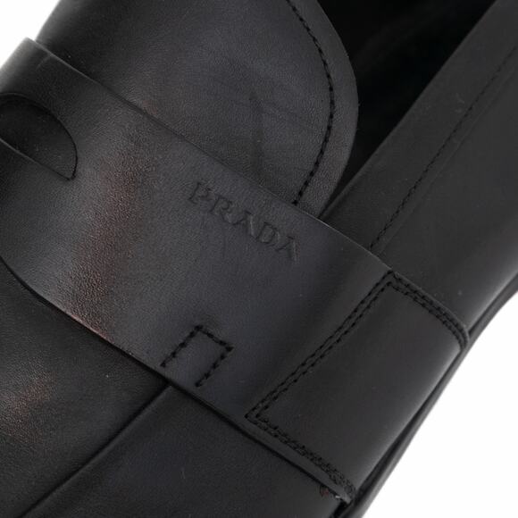 950$ Prada Men’s Black Calf Leather Penny Loafers Slip-On Shoes US11 main image 14